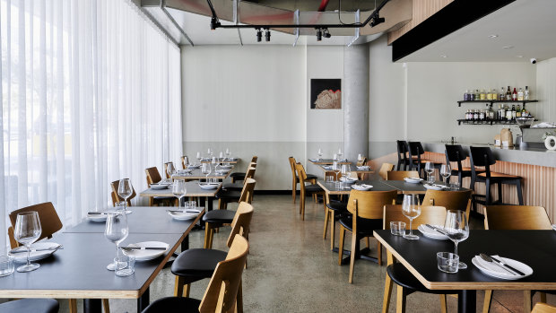 The dining room at Dada in Woden.