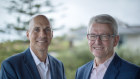 Aura’s Troy Zafer, left, with former Macquarie and Gresham banker Michael Ashforth, who sits on Aura’s advisory board. 