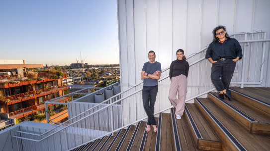 Sandra Simpson, her partner, Tim,  and daughter Alita moved from a four-bedroom house in Hadfield to a three-bedroom apartment in Brunswick to be closer to the city, school and work.