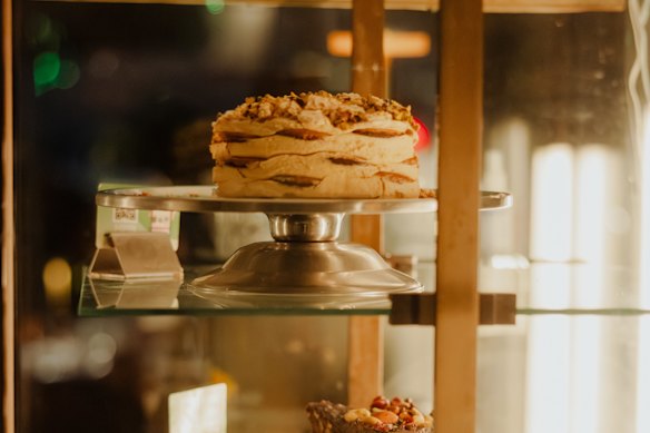 Up to nine continental cakes are served at any one time.