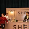 A pop-up space, Cafe Shein, at an event in Parramatta Town Hall, Sydney, in May 2025.
