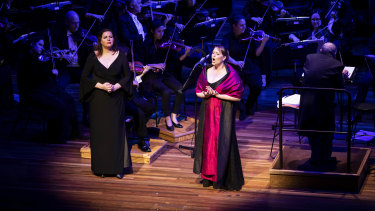 Jessica Pratt (right) was billed as the star of Vic Opera's Heroic Bel Canto but Daniela Barcellona (left) also shone.