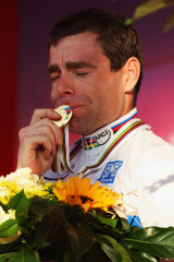 Australian cyclist Cadel Evans won gold at the 2009 world championships. 