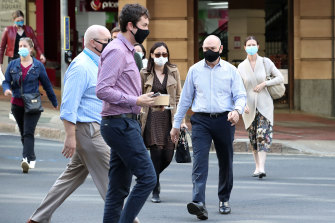 Masks will likely need to be worn more frequently again when the state’s borders reopen to hotspots next Monday