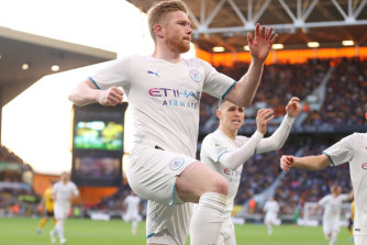 Kevin De Bruyne scored four for City.