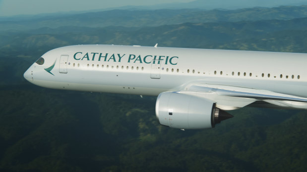 Cathay Pacific's passenger numbers were down 46 per cent in November. 