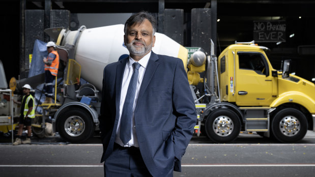 Boral CEO Vik Bansal wants his trucks to make an extra concrete delivery every day.