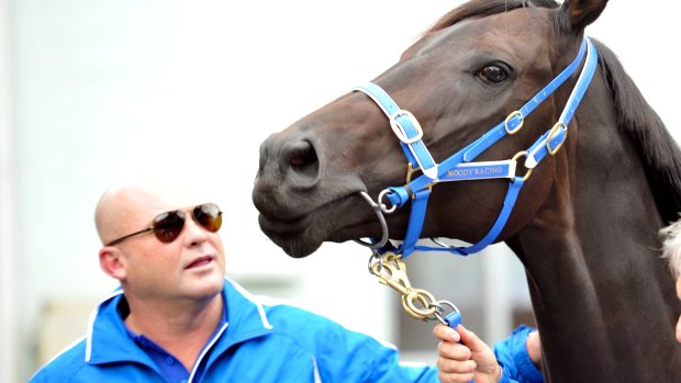Former trainer Peter Moody with his star horse Black Caviar.