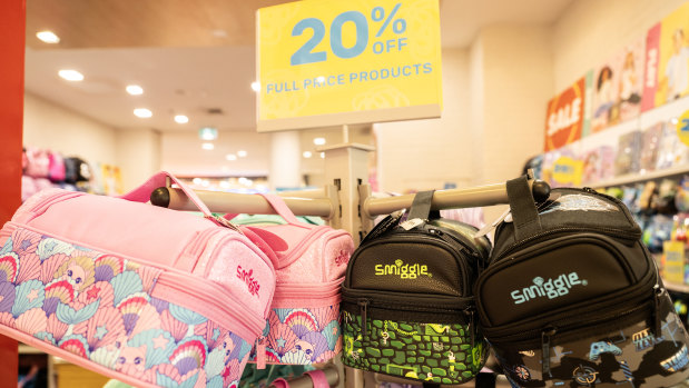 Analysts say retailers such as Premier Investments, which owns Smiggle, could face margin pressure from a weaker Australian dollar.