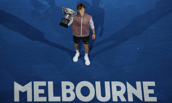 Jannik Sinner won his maiden grand slam title at this year’s Australian Open.