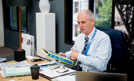 Rob Sitch plays Tony, the hard-working but frustrated boss of the fictional Nation Building Authority.