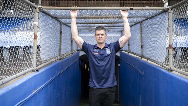 Incoming Bulldogs head coach Cameron Ciraldo at Belmore Sportsground on Wednesday.