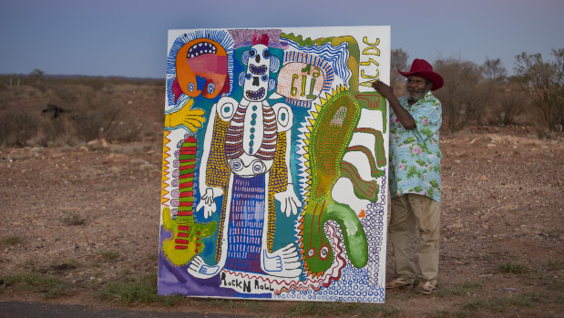 Tiger Yaltangki and his self portrait which has been shortlisted.