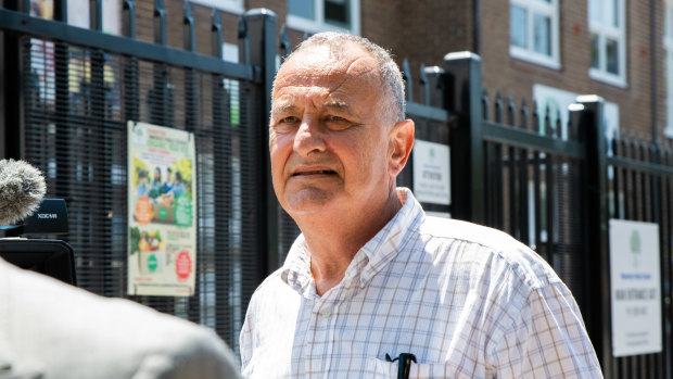Milton Orkopoulos leaves court earlier this year.