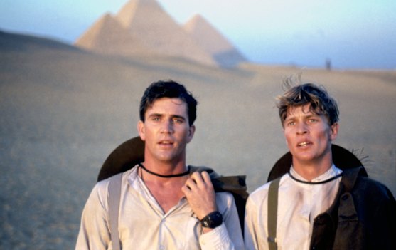 “There was a heightened atmosphere on the set”: Mel Gibson and Mark Lee on the set of Gallipoli.