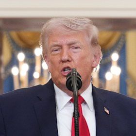 US President Donald Trump last week.