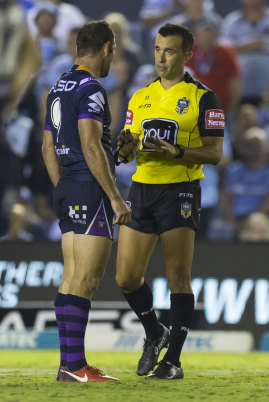 The NRL looks set to return with just the one referee.