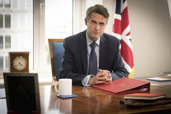 Gavin Williamson said high schools students in lockdown areas would have to wear face masks. 