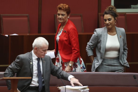 Pauline Hanson’s One Nation, the Greens, and minor party candidates such as Lidia Thorpe would be beneficiaries of any increase in the number of senators.  