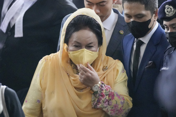 Rosmah Mansor arrives at Kuala Lumpur High Court.