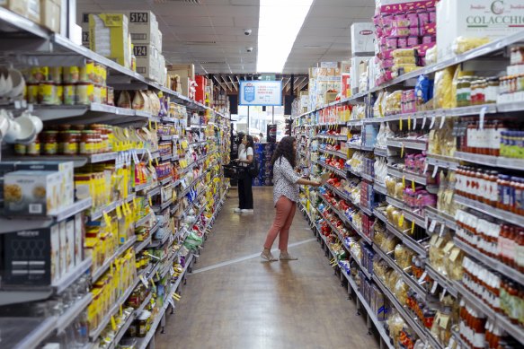 The competition regulator says grocery prices in Australia have soared over the past five financial years.