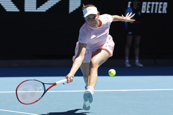 Donna Vekic downed Linda Fruhvirtova in the fourth round.