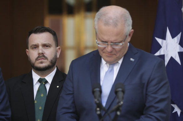 Liberal MP Phil Thompson (left), a veteran who served in the Middle East, has strongly backed a royal commission. Scott Morrison has said he would not pressure those who wanted to vote in favour.