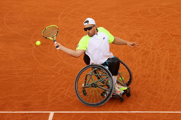 Dylan Alcott has gone back-to-back in Paris.