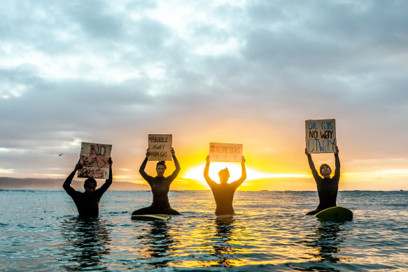 Surfers are banding together to fight the plans.