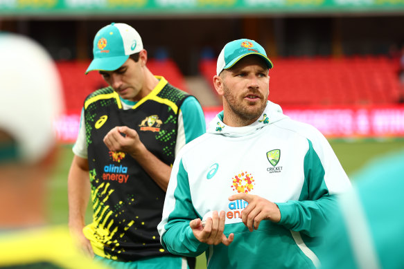 Australian captain Aaron Finch.