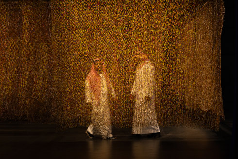 El Anatsui’s Logoligi Logarithm (2019), pictured at the Diriyah Biennale.