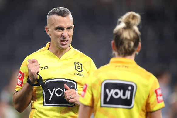 Matt Cecchin will likely take charge of his final NRL match this weekend.