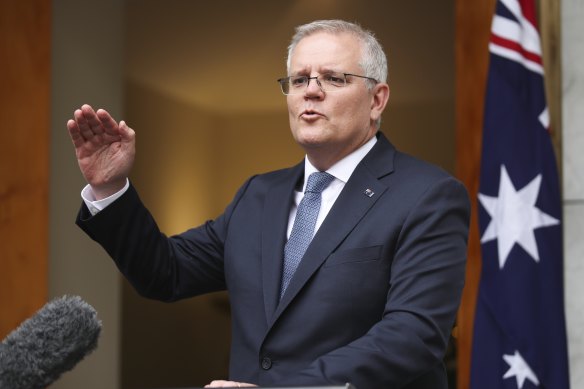 Prime Minister Scott Morrison says it should be up to businesses to choose if they will ask customers for vaccination certificates.