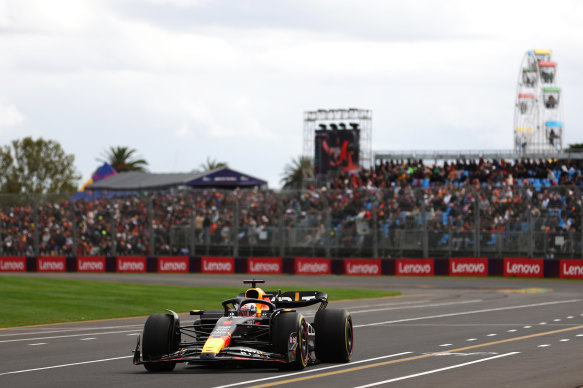 Max Verstappen showed off his speed in Saturday’s final practice session.