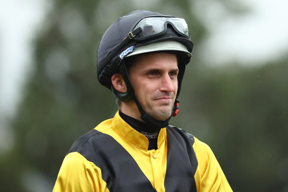 Jockey Blake Spriggs is in an induced coma after a bad fall at Moruya.