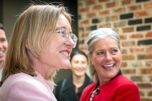 Premier Jacinta Allan and Planning Minister Sonya Kilkenny on Thursday.