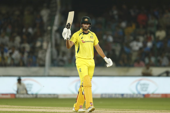 Tim David made 50 against India during his third match for Australia last month.