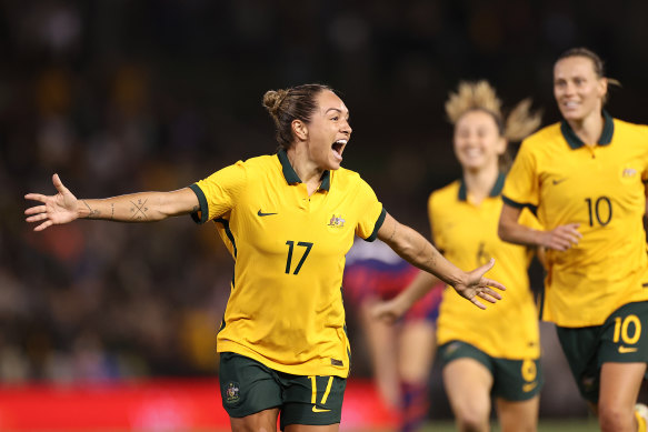 Kyah Simon is one of the Matildas stars who will be playing in the A-League Women competition.