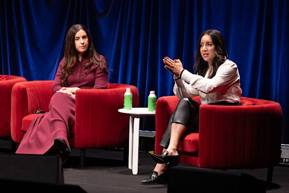 Antoinette Lattouf (right) appeared alongside Abdel-Fattah.