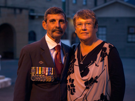 Ray and Pam Palmer, the parents of Scott Palmer, who died in a helicopter accident in Afghanistan in 2010. 