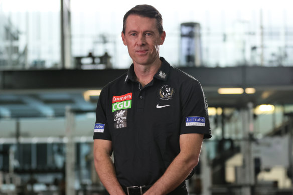 New Collingwood coach Craig McRae.