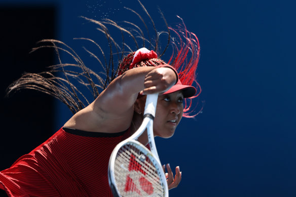 Osaka in action on Sunday.