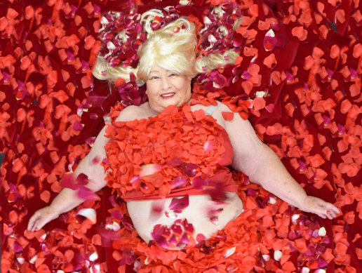 'I laughed so hard': Peggy Warren, 84, in the American Beauty scene.