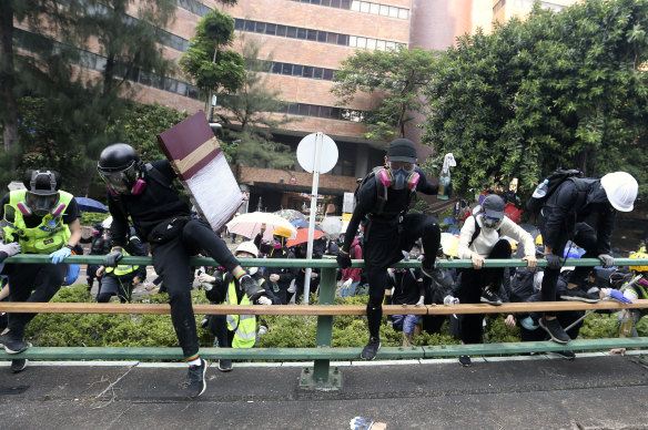 Protests have continued in Hong Kong since June.