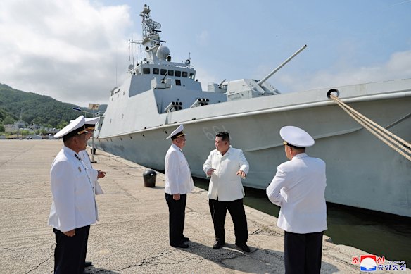 Kim Jong-un has taken steps to build up his naval power in recent years.