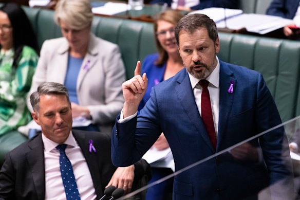 Minister for Industry and Science Ed Husic at Parliament House in Canberra.