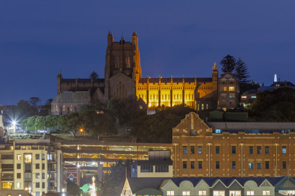 Christ Church Cathedral in Newcastle. Several bishops of the Anglican diocese were strongly condemned by the royal commission into clergy abuse.