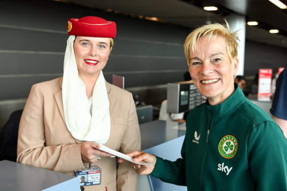 Ireland coach Vera Pauw ahead of the team’s departure for Australia.