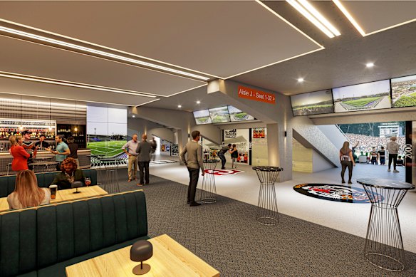 A glimpse at the design for the new grandstand at Leichhardt Oval.