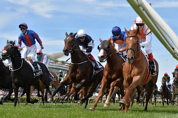 The party took place after the 2019 Melbourne Cup won by Vow And Declare (right).